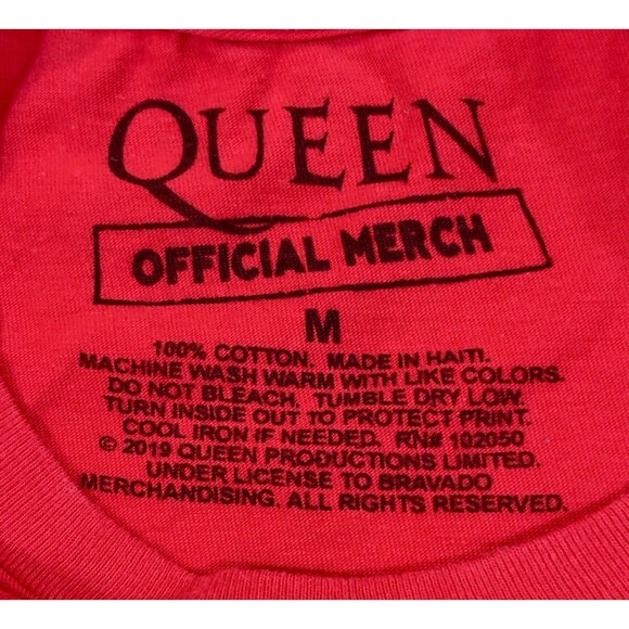 Queen Band T-Shirt Another One Bites The Dust Red Tee Official Merch Medium - Picture 3 of 5